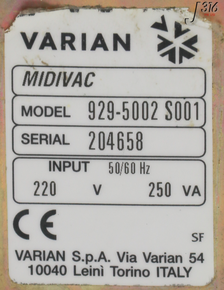 27743 VARIAN MIDIVAC ION PUMP CONTROLLER 929-5002 | eBay